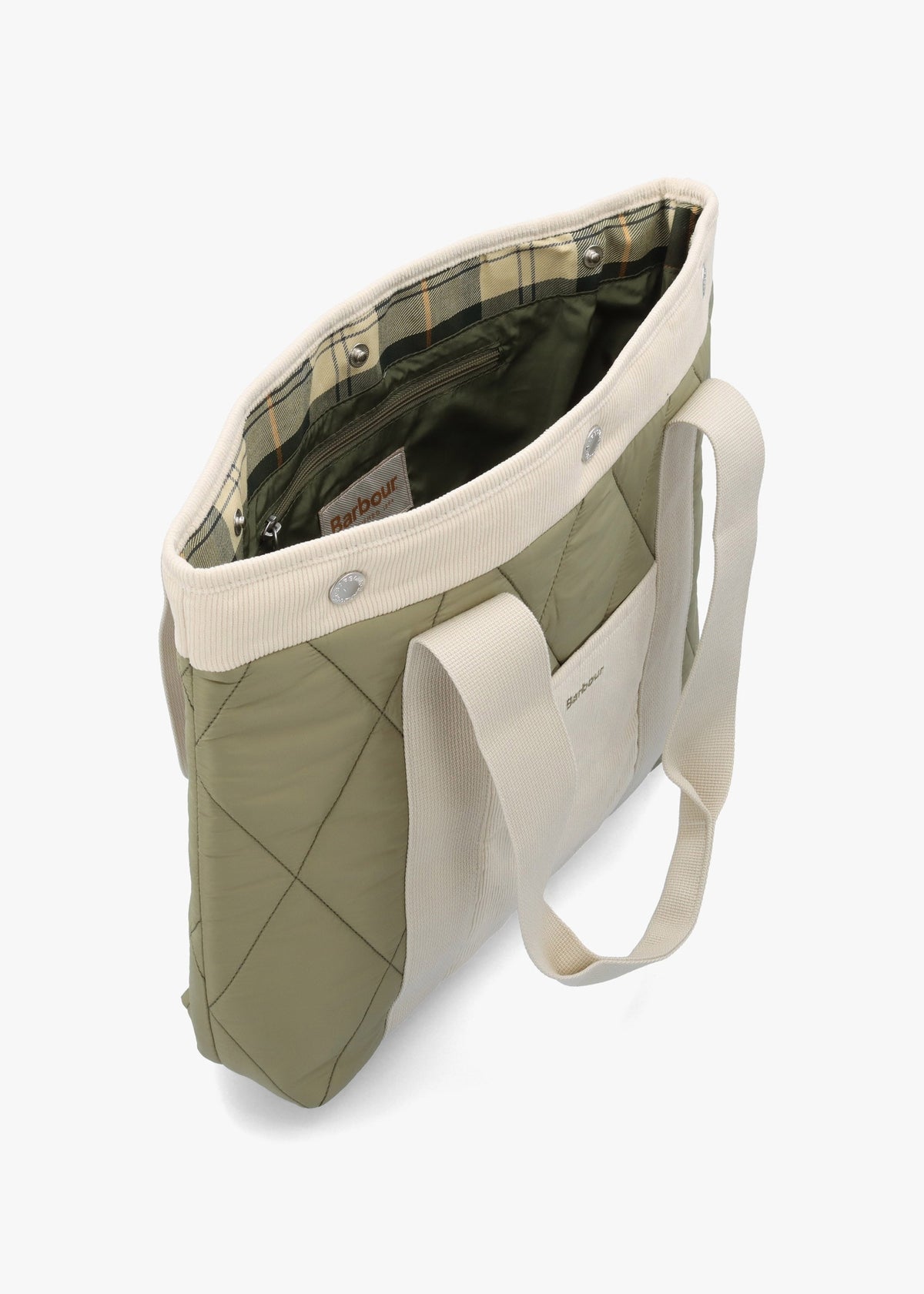 Healy Quilted Bleached Olive Tote Bag