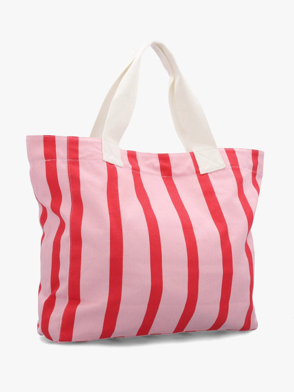 Emily Striped Cherry Blossom Tote Bag