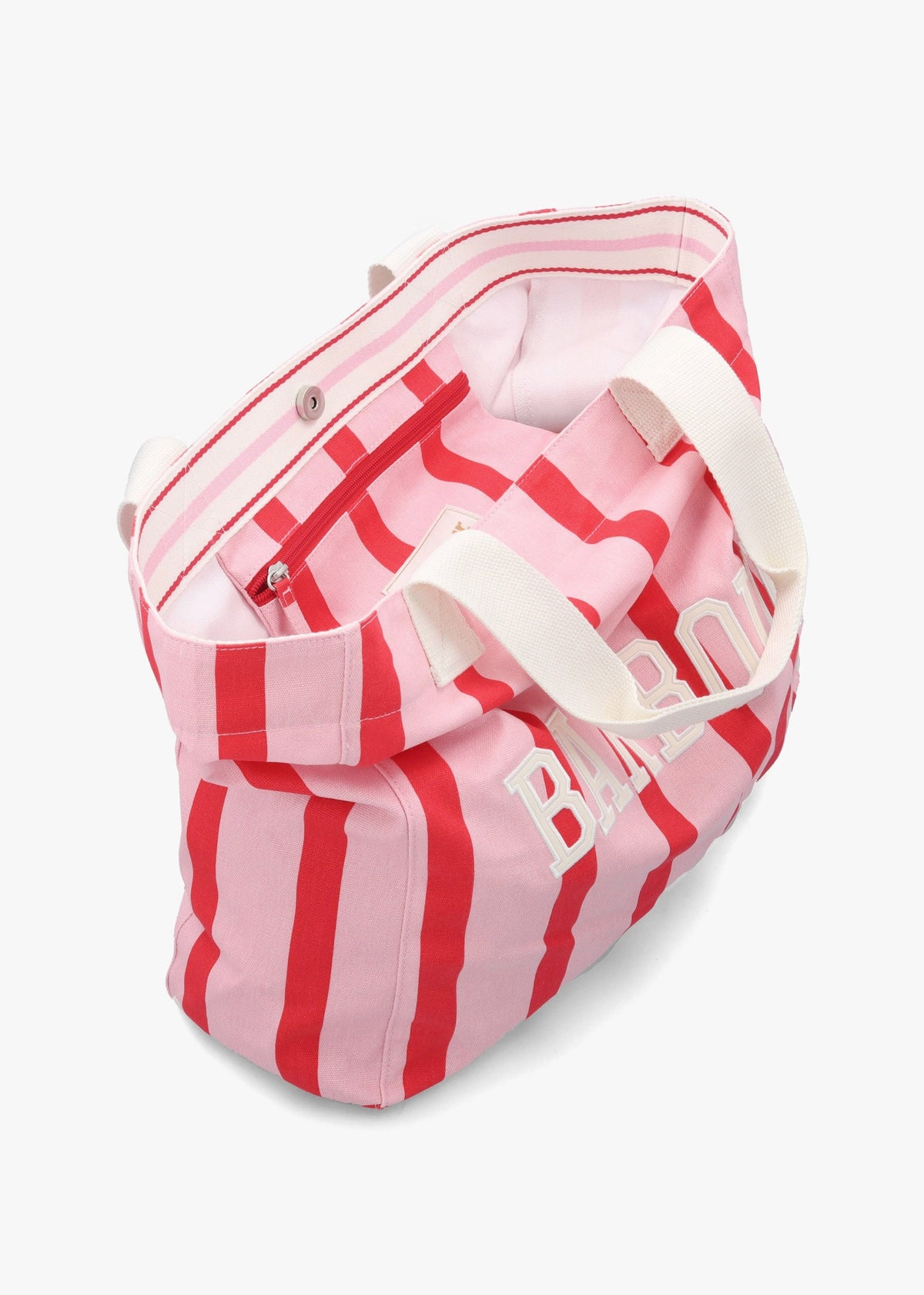 Emily Striped Cherry Blossom Tote Bag