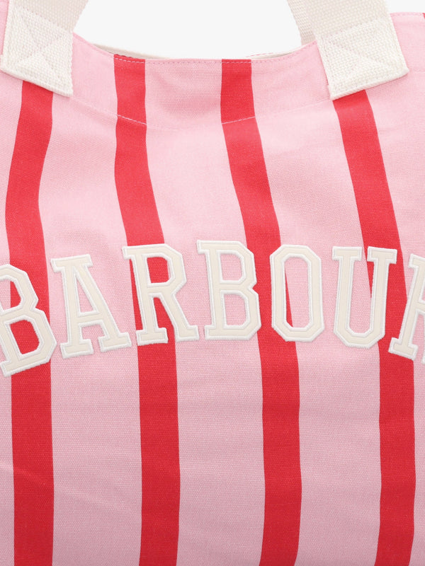 Emily Striped Cherry Blossom Tote Bag