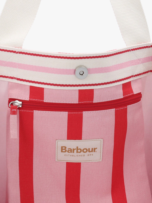 Emily Striped Cherry Blossom Tote Bag