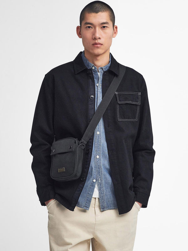 Unisex Knockhill Essentials Classic Black Cross-Body Bag