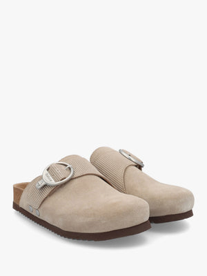 Kyra Taupe Closed Toe Sandals