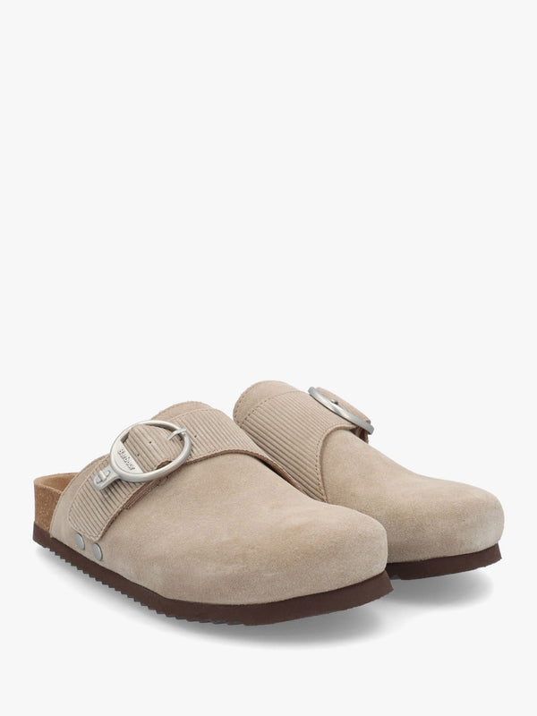 Kyra Taupe Closed Toe Sandals