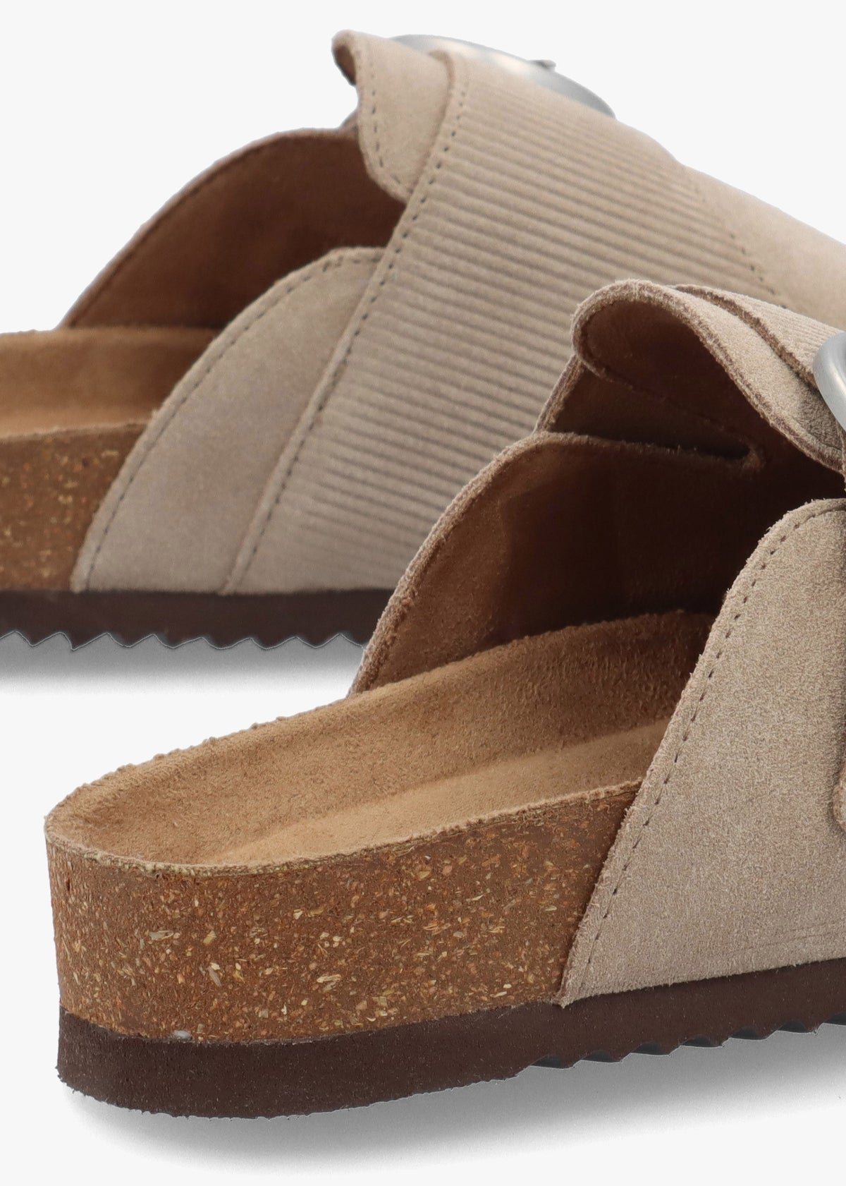 Kyra Taupe Closed Toe Sandals