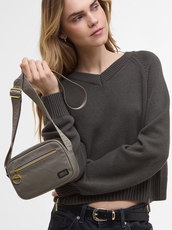 Micro Qualify Dusky Khaki Cross-Body Bag