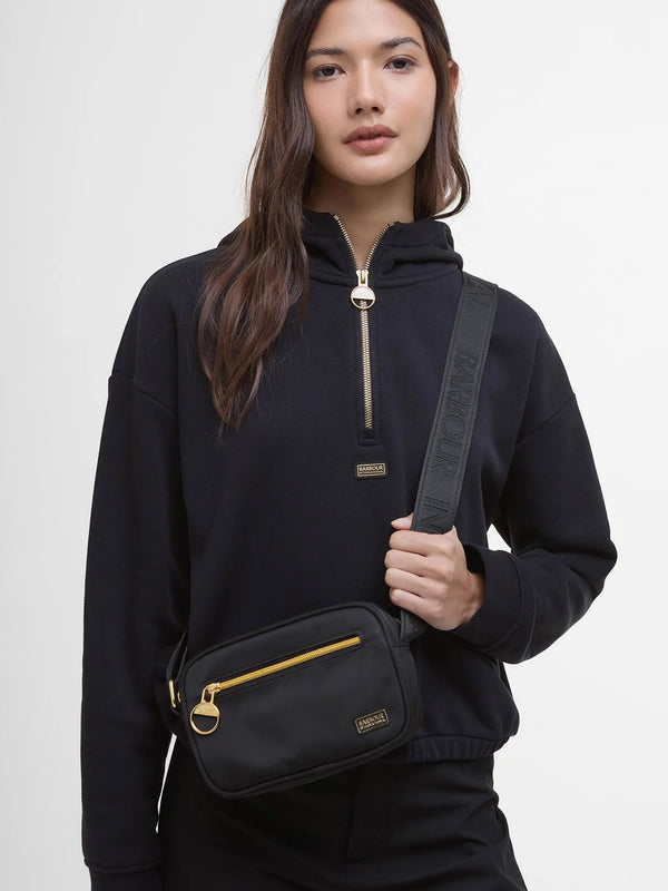 Micro Qualify Black Cross-Body Bag