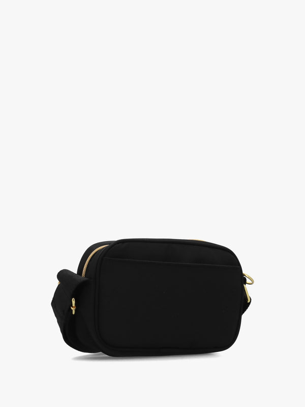Micro Qualify Black Cross-Body Bag