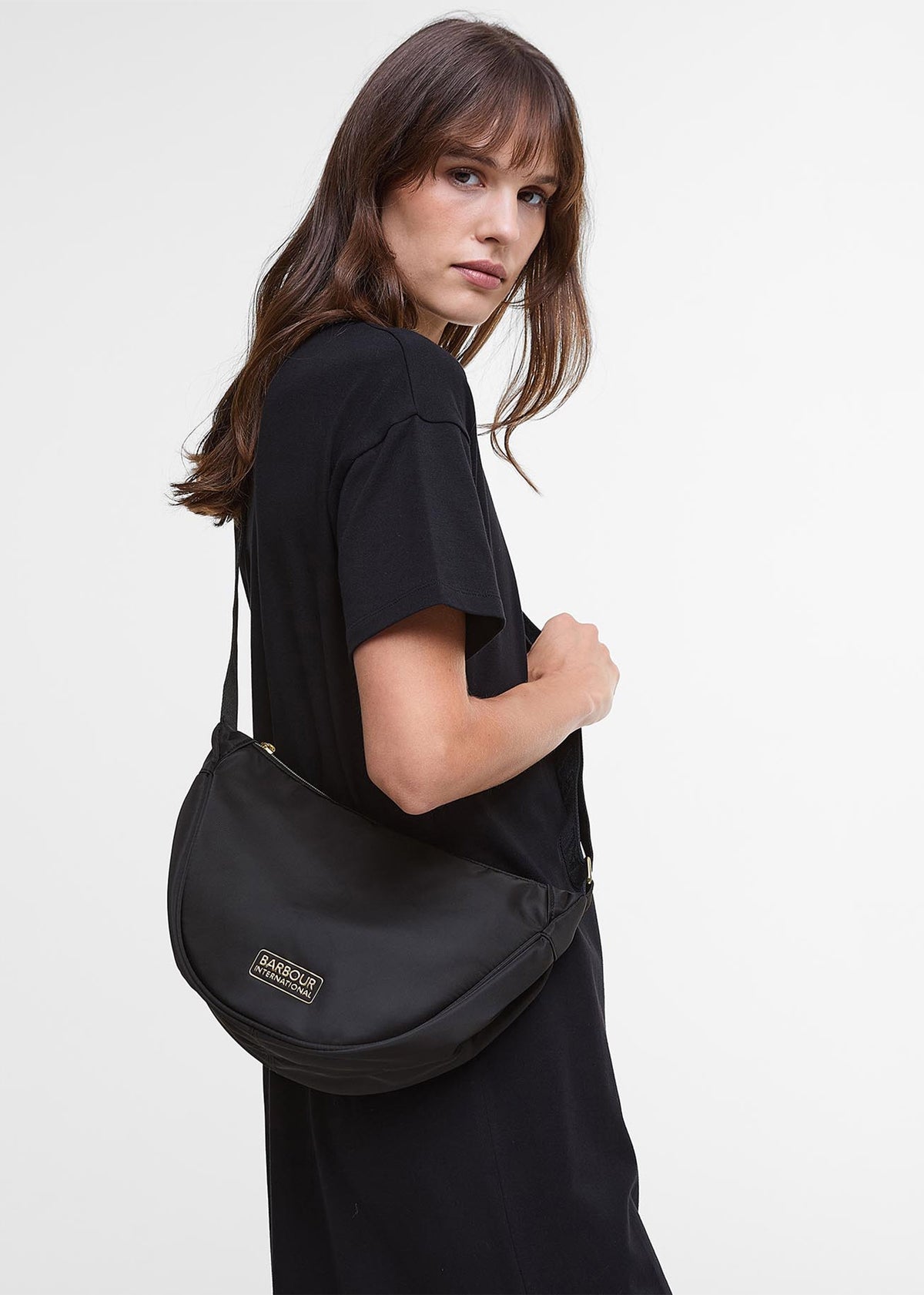 Qualify Classic Black Sling Bag