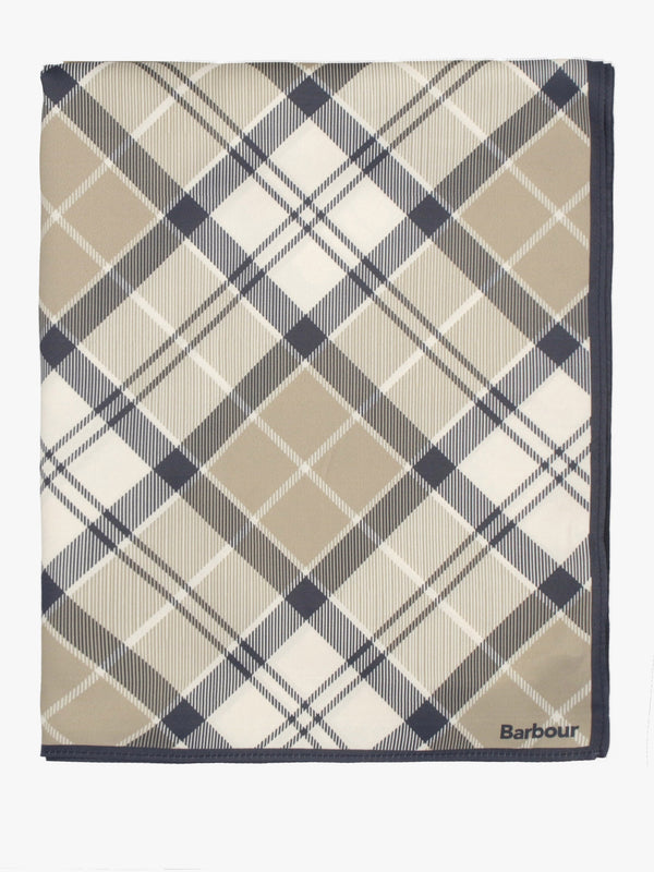 Kinsale Dress Indigo Tartan Neckerchief Scarf