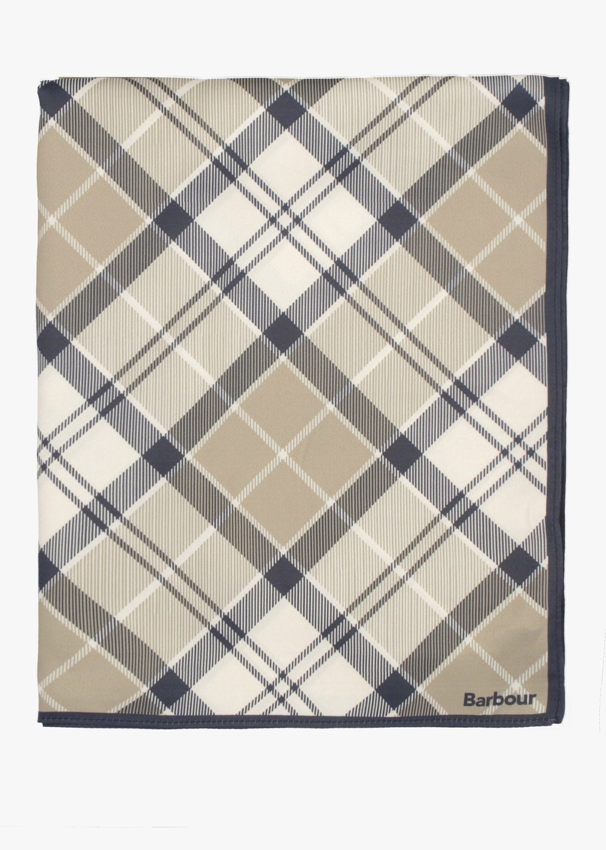 Kinsale Dress Indigo Tartan Neckerchief Scarf