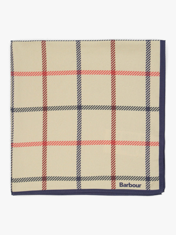 Mackworth Beige Tattersall Neckerchief Scarf