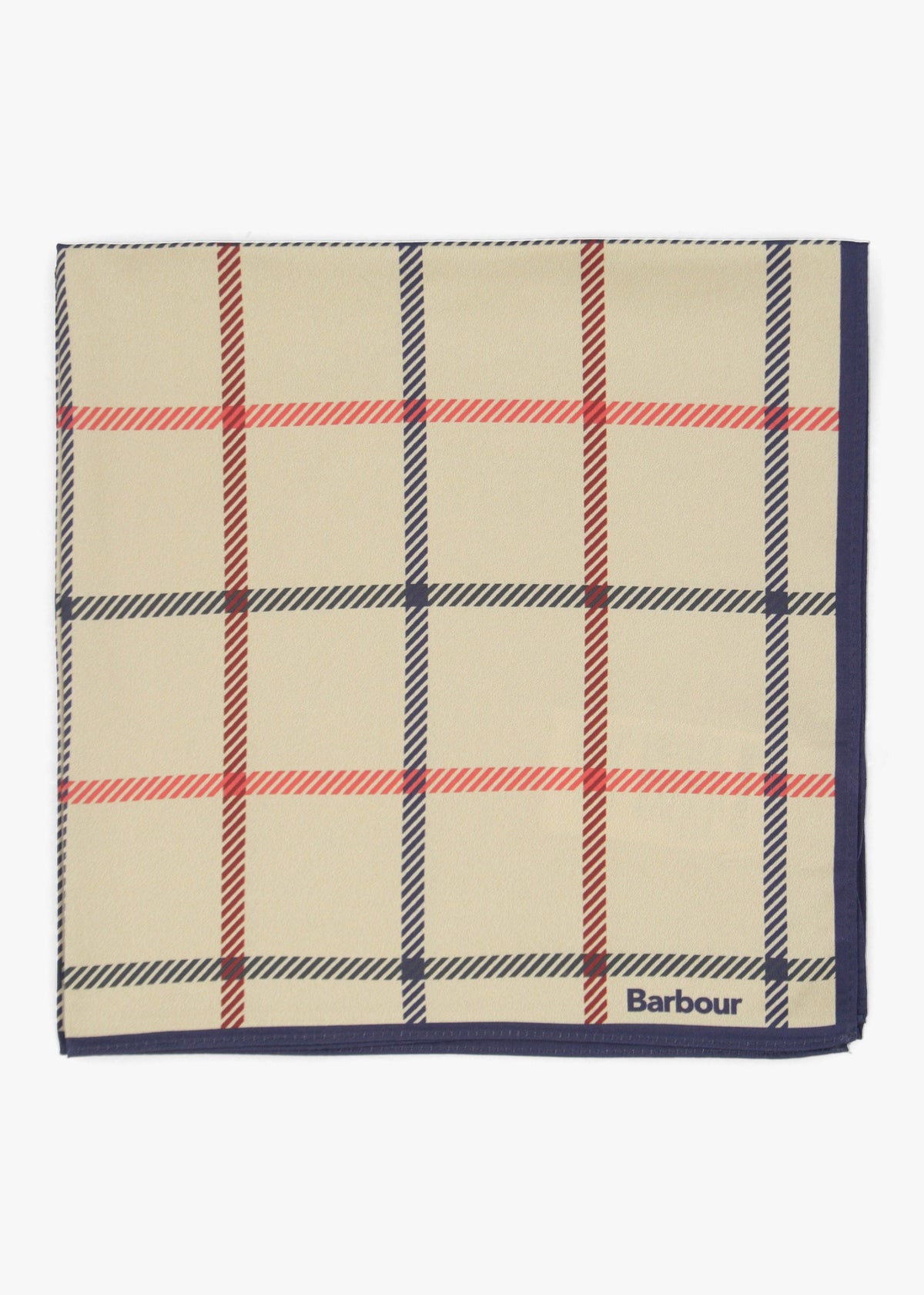 Mackworth Beige Tattersall Neckerchief Scarf