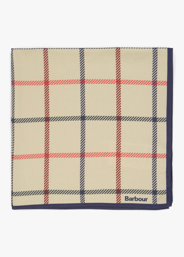 Mackworth Beige Tattersall Neckerchief Scarf