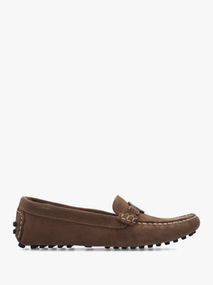 Laire Light Trench Suede Driving Loafers