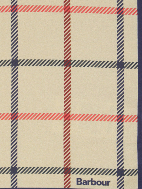 Mackworth Beige Tattersall Neckerchief Scarf