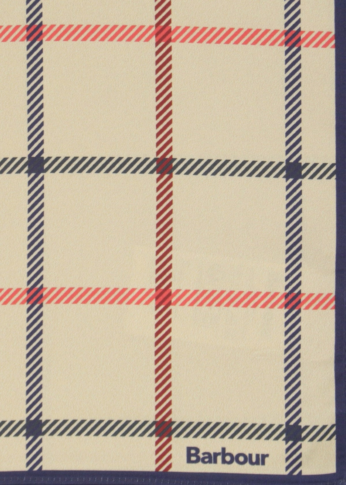 Mackworth Beige Tattersall Neckerchief Scarf