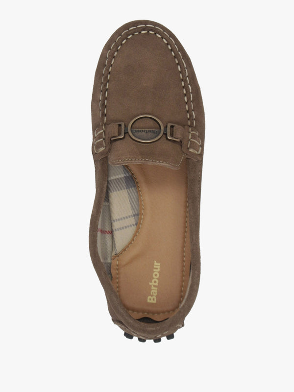 Laire Light Trench Suede Driving Loafers