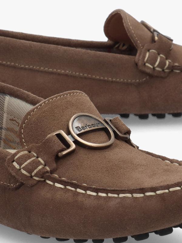 Laire Light Trench Suede Driving Loafers