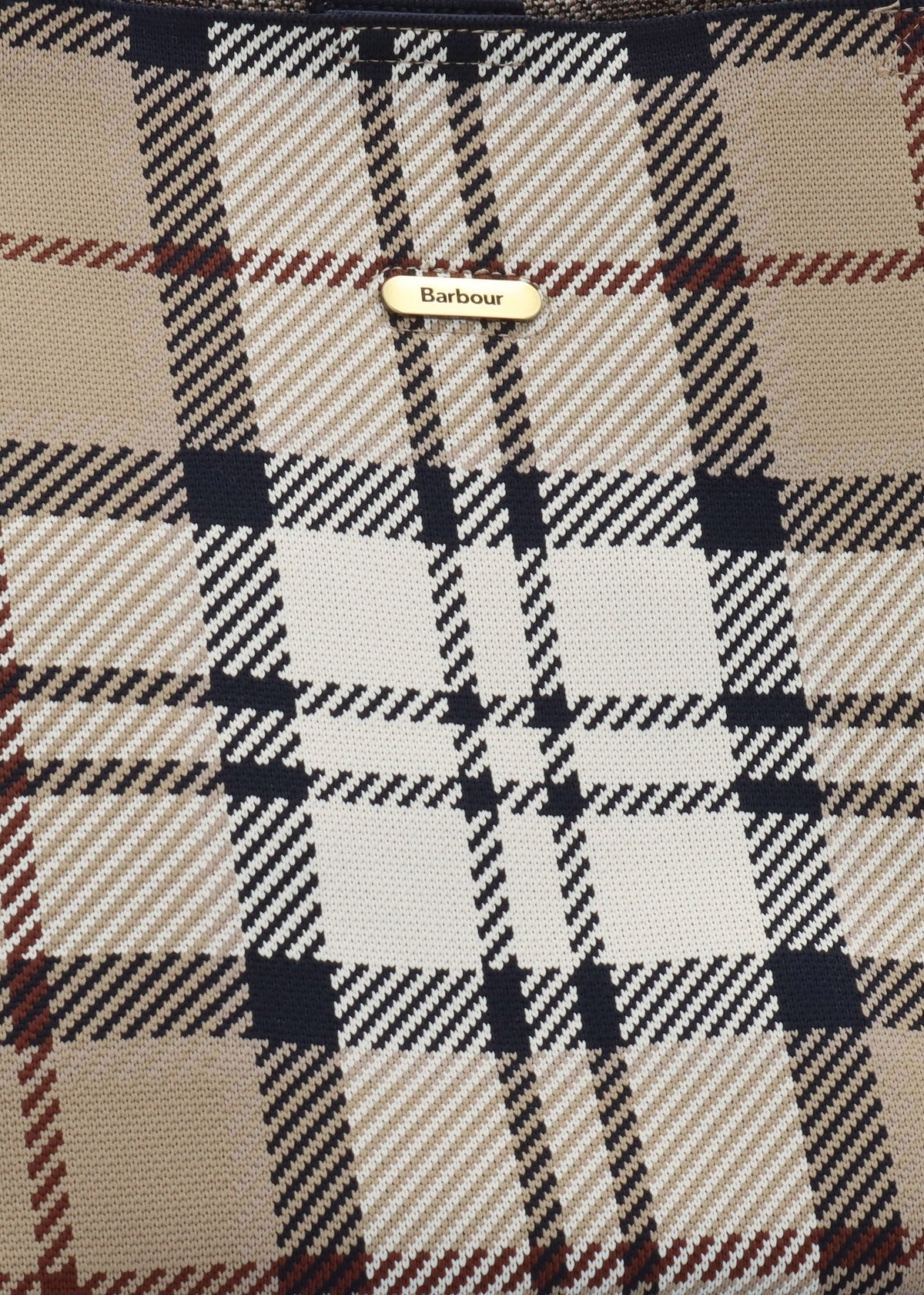 Layla Large Rosewood Tartan Tote Bag