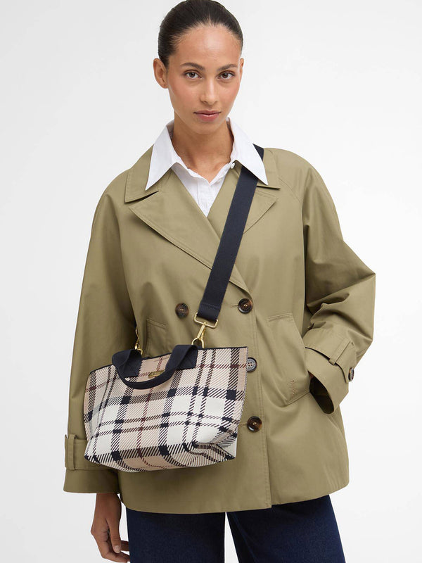 Layla Mini Rosewood Tartan Tote Bag