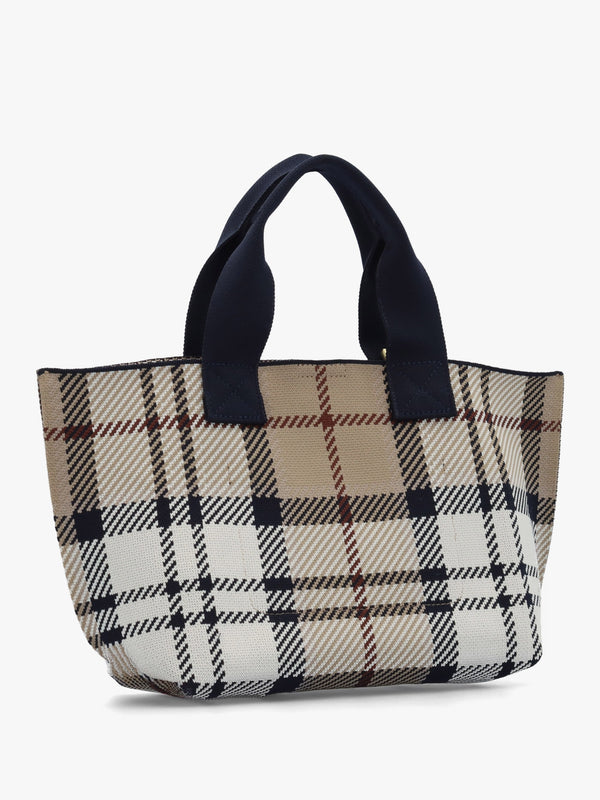 Layla Mini Rosewood Tartan Tote Bag