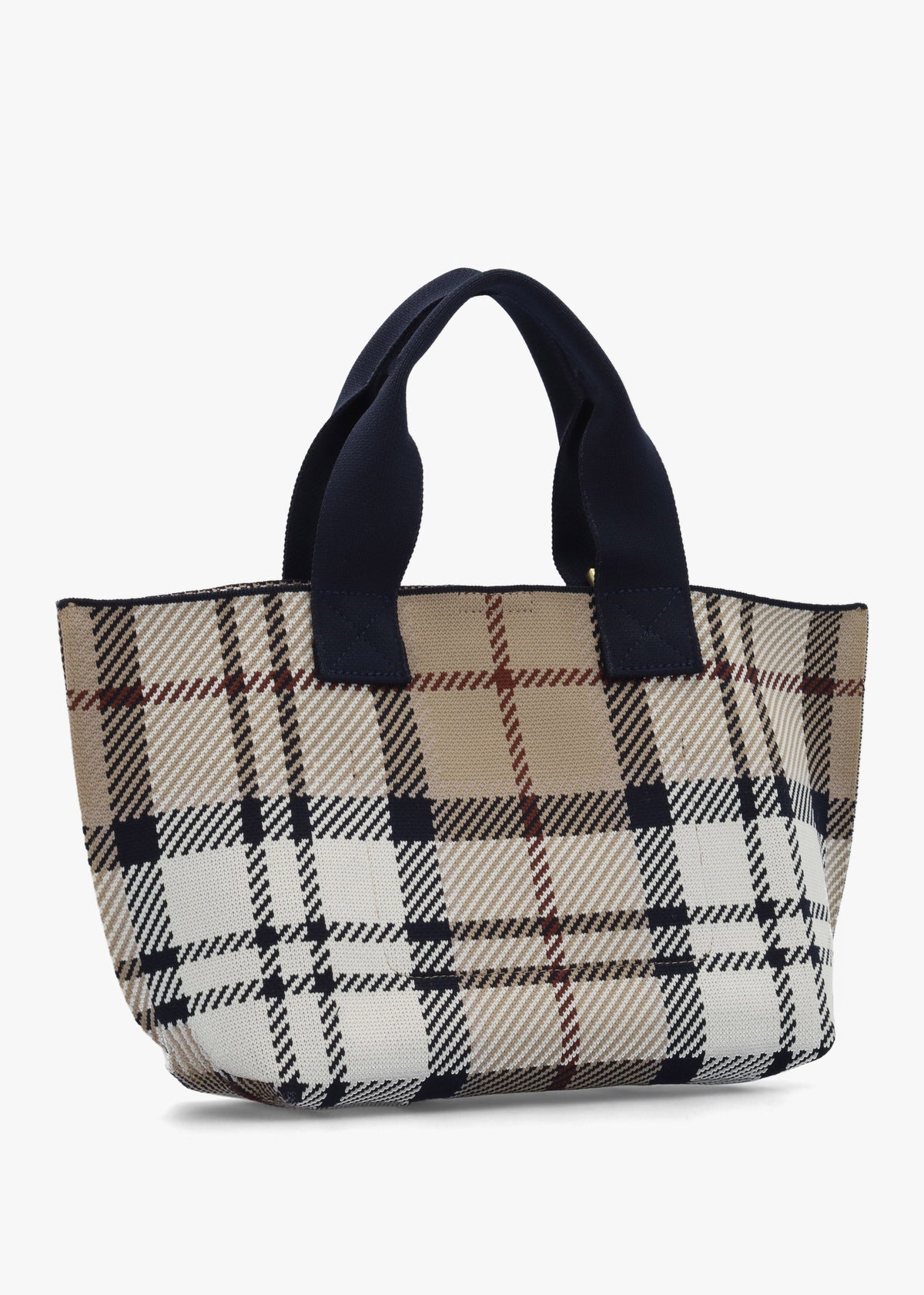 Layla Mini Rosewood Tartan Tote Bag