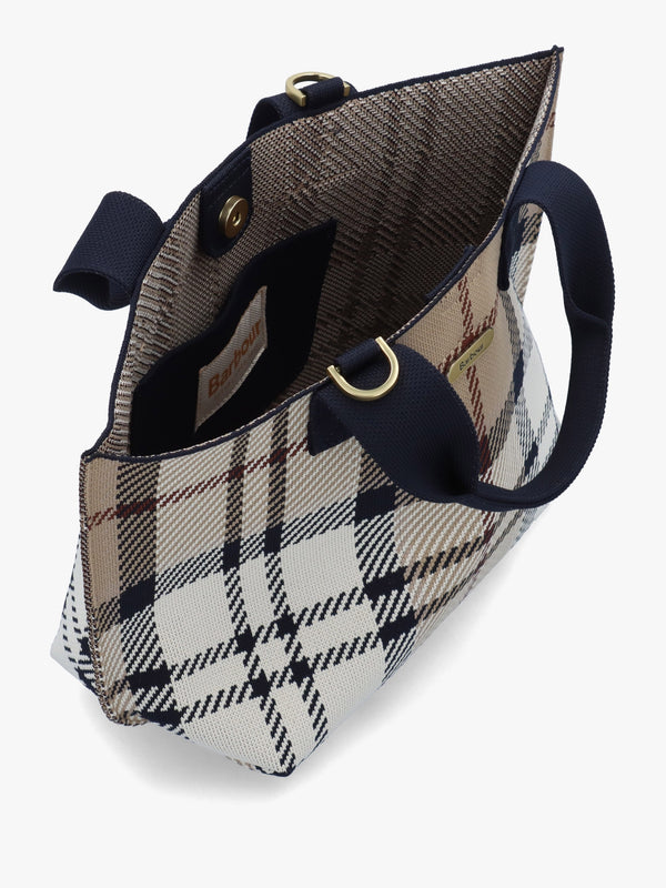 Layla Mini Rosewood Tartan Tote Bag