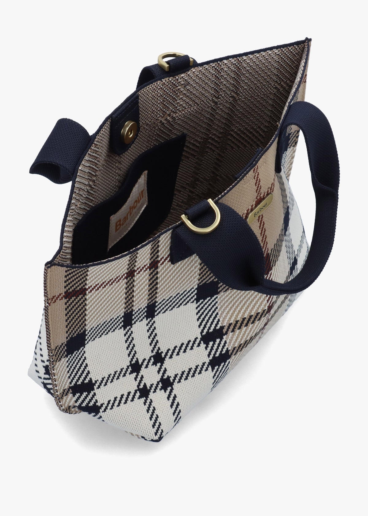 Layla Mini Rosewood Tartan Tote Bag