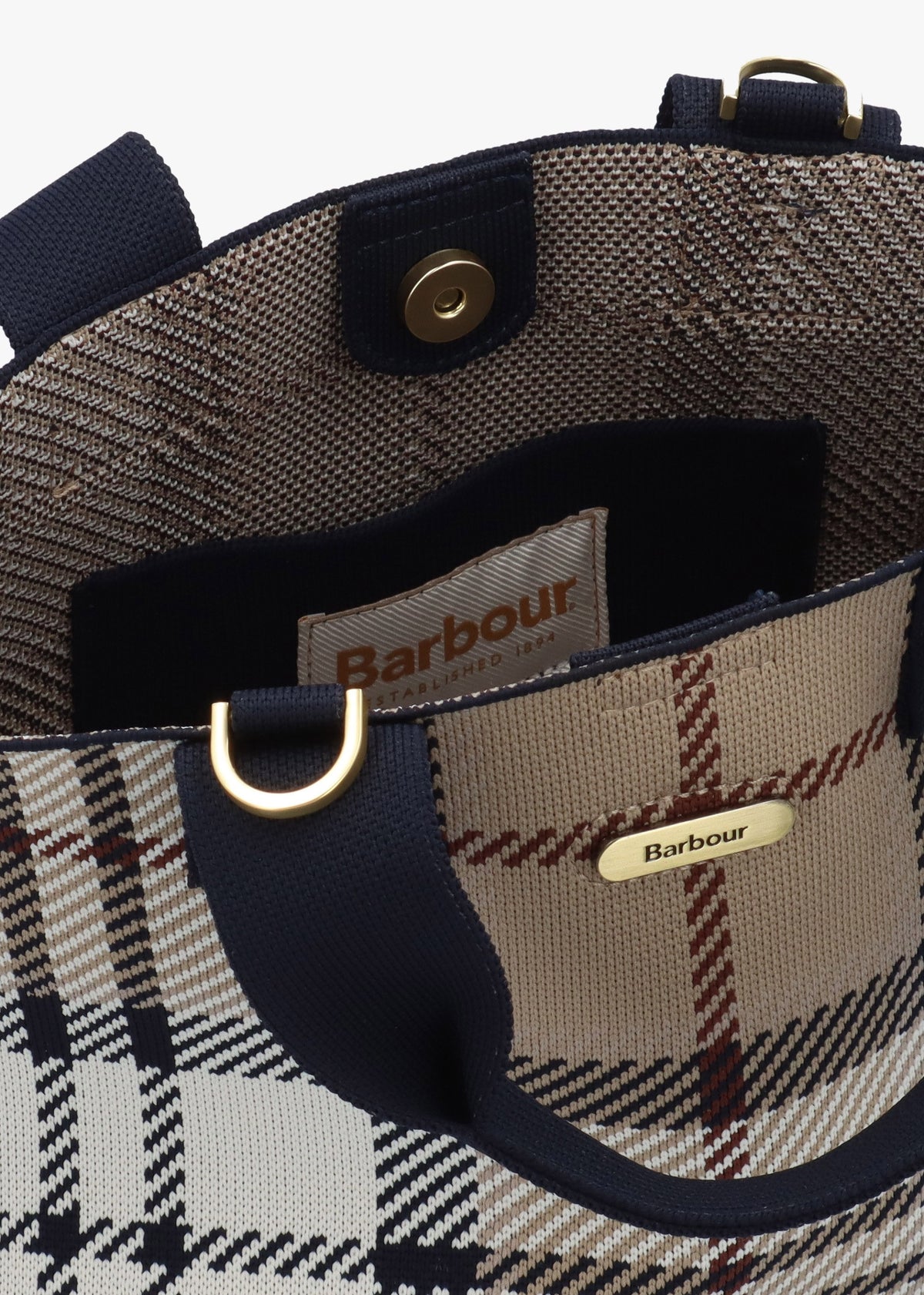 Layla Mini Rosewood Tartan Tote Bag
