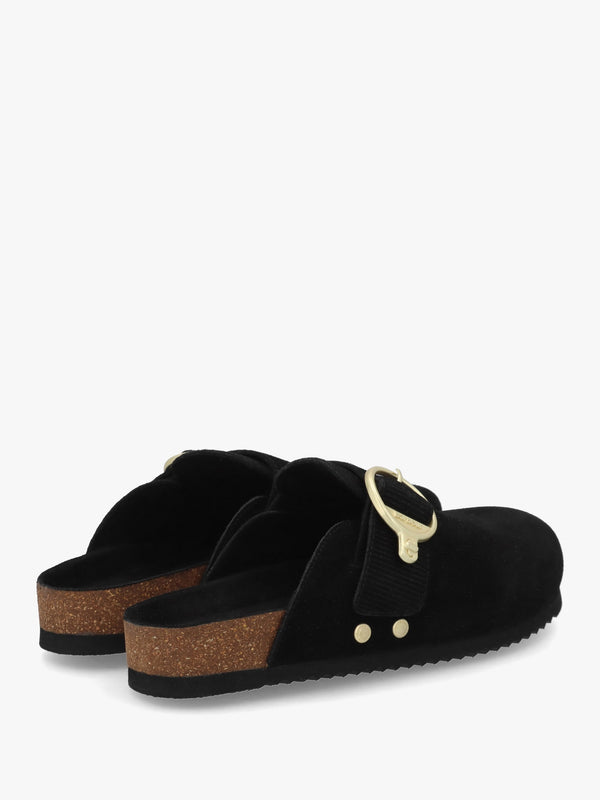 Kyra Black Closed Toe Sandals