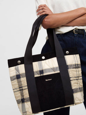 Healy Quilted Dress Indigo Tote Bag