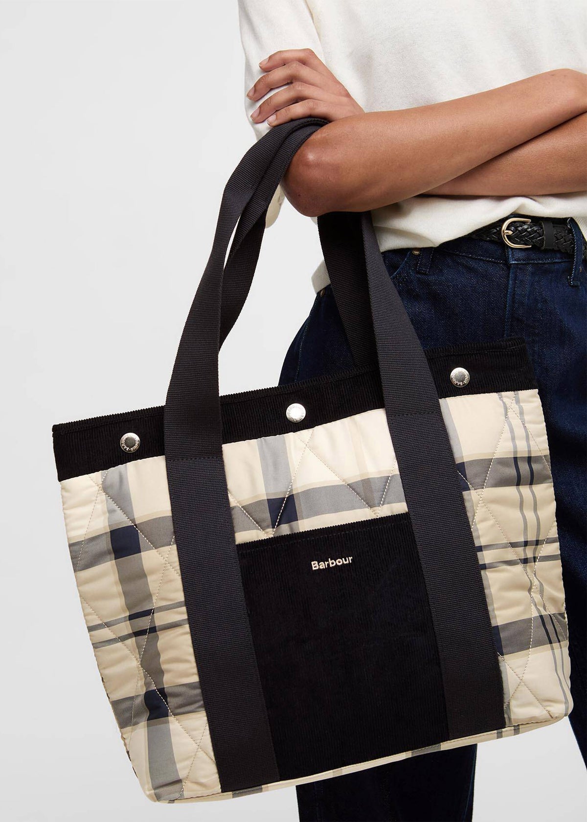 Healy Quilted Dress Indigo Tote Bag