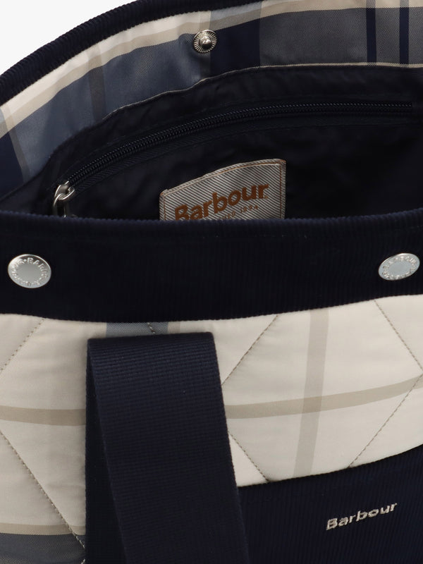 Healy Quilted Dress Indigo Tote Bag