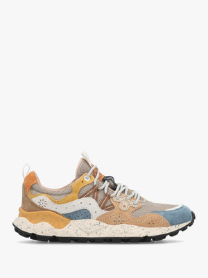 Men’s Yamano 3 Azure Stone Orange Suede & Nylon Trainers