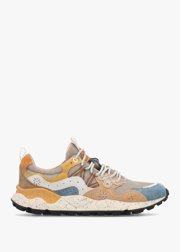 Men’s Yamano 3 Azure Stone Orange Suede & Nylon Trainers