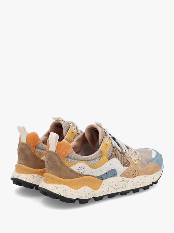 Men’s Yamano 3 Azure Stone Orange Suede & Nylon Trainers