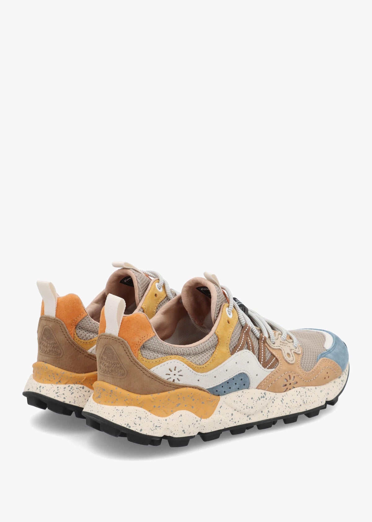 Men’s Yamano 3 Azure Stone Orange Suede & Nylon Trainers