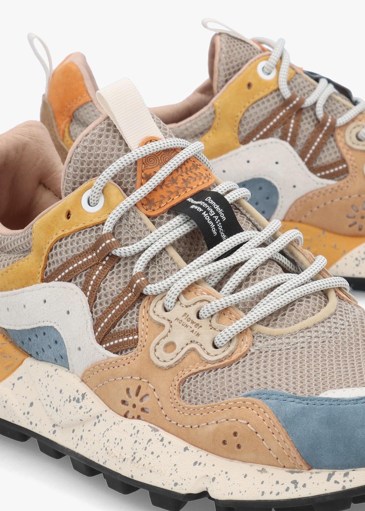 Men’s Yamano 3 Azure Stone Orange Suede & Nylon Trainers