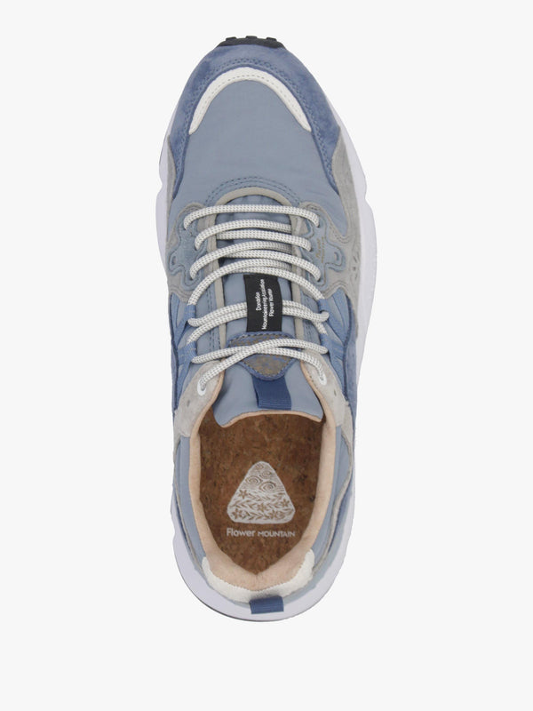Men’s Yamano 3 Navy Blue Light Grey Suede & Nylon Trainers