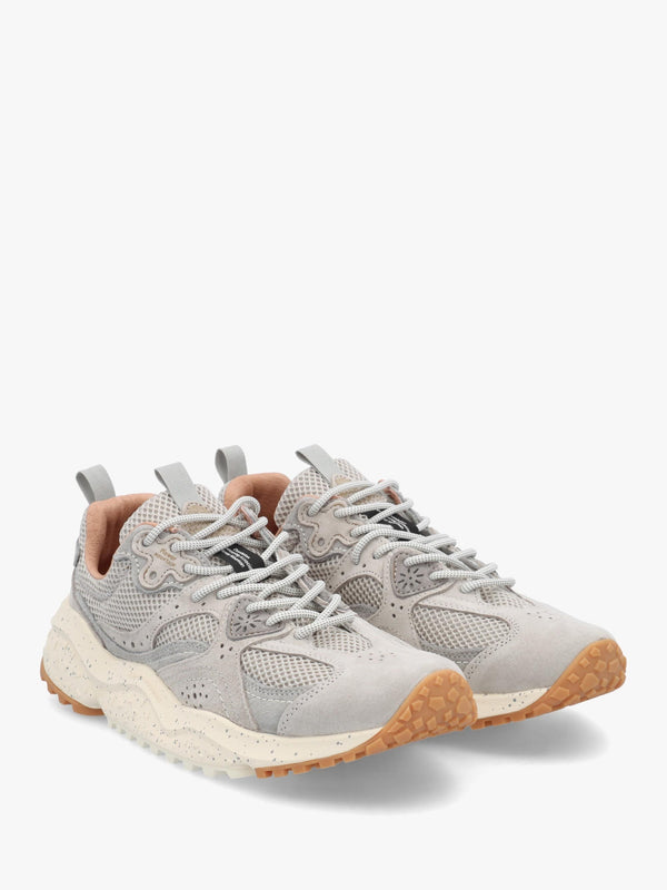 Men’s Wave Uni Light Grey Suede & Mesh Trainers