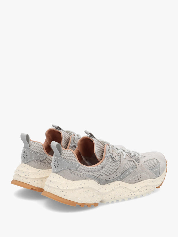 Men’s Wave Uni Light Grey Suede & Mesh Trainers