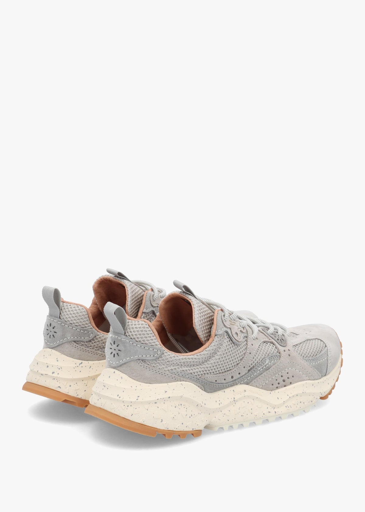Men’s Wave Uni Light Grey Suede & Mesh Trainers
