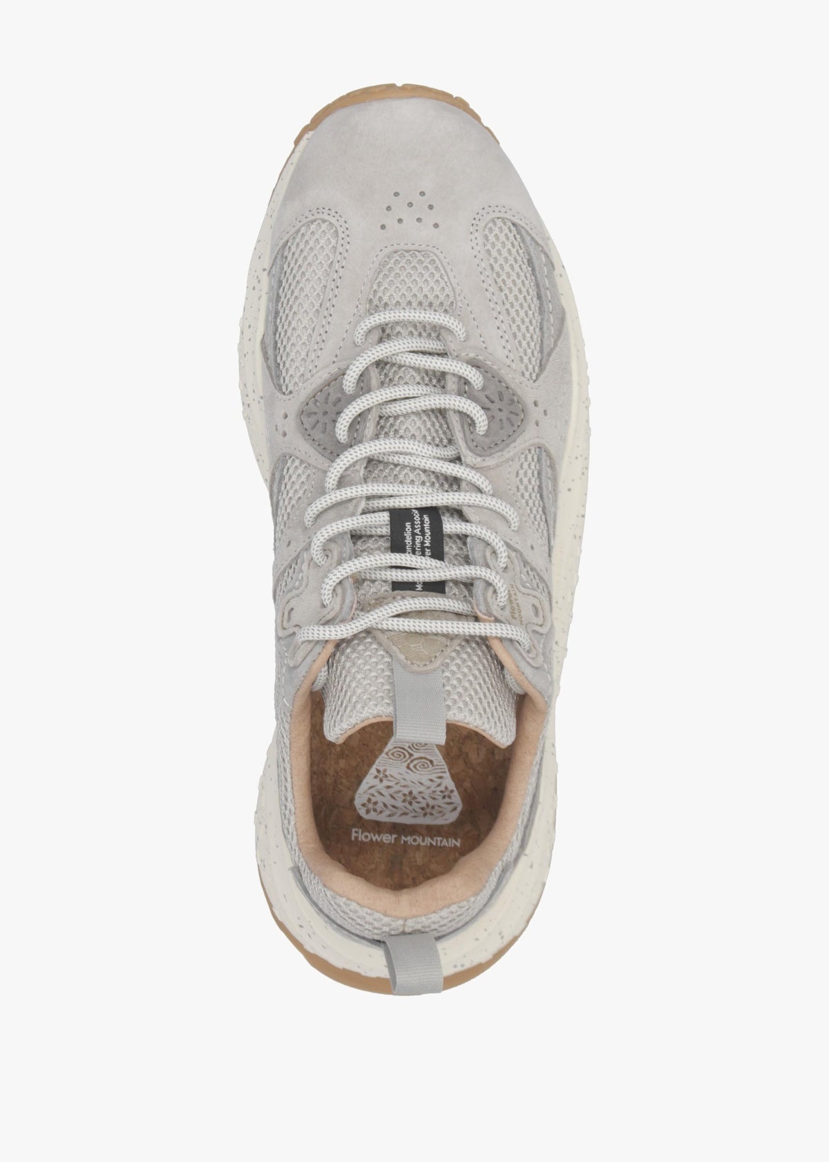 Men’s Wave Uni Light Grey Suede & Mesh Trainers