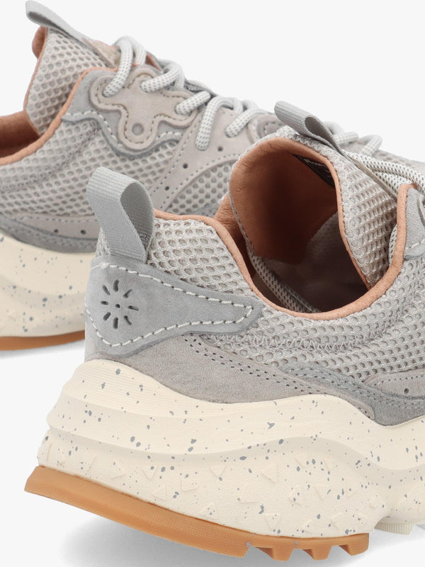 Men’s Wave Uni Light Grey Suede & Mesh Trainers