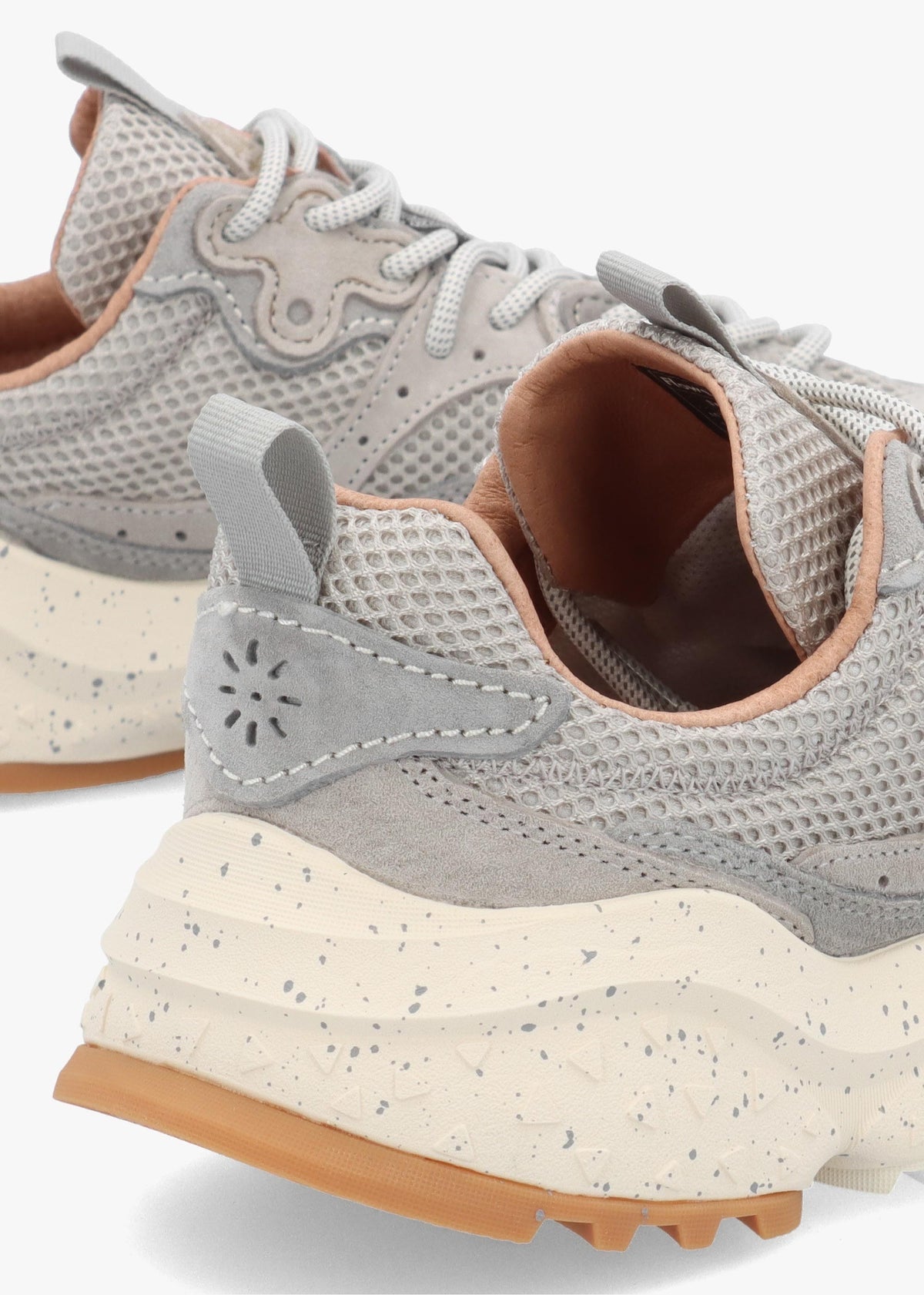 Men’s Wave Uni Light Grey Suede & Mesh Trainers