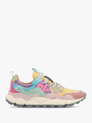 Women's Yamano 3 Pink Ocher Light Pink Suede & Nylon Trainers