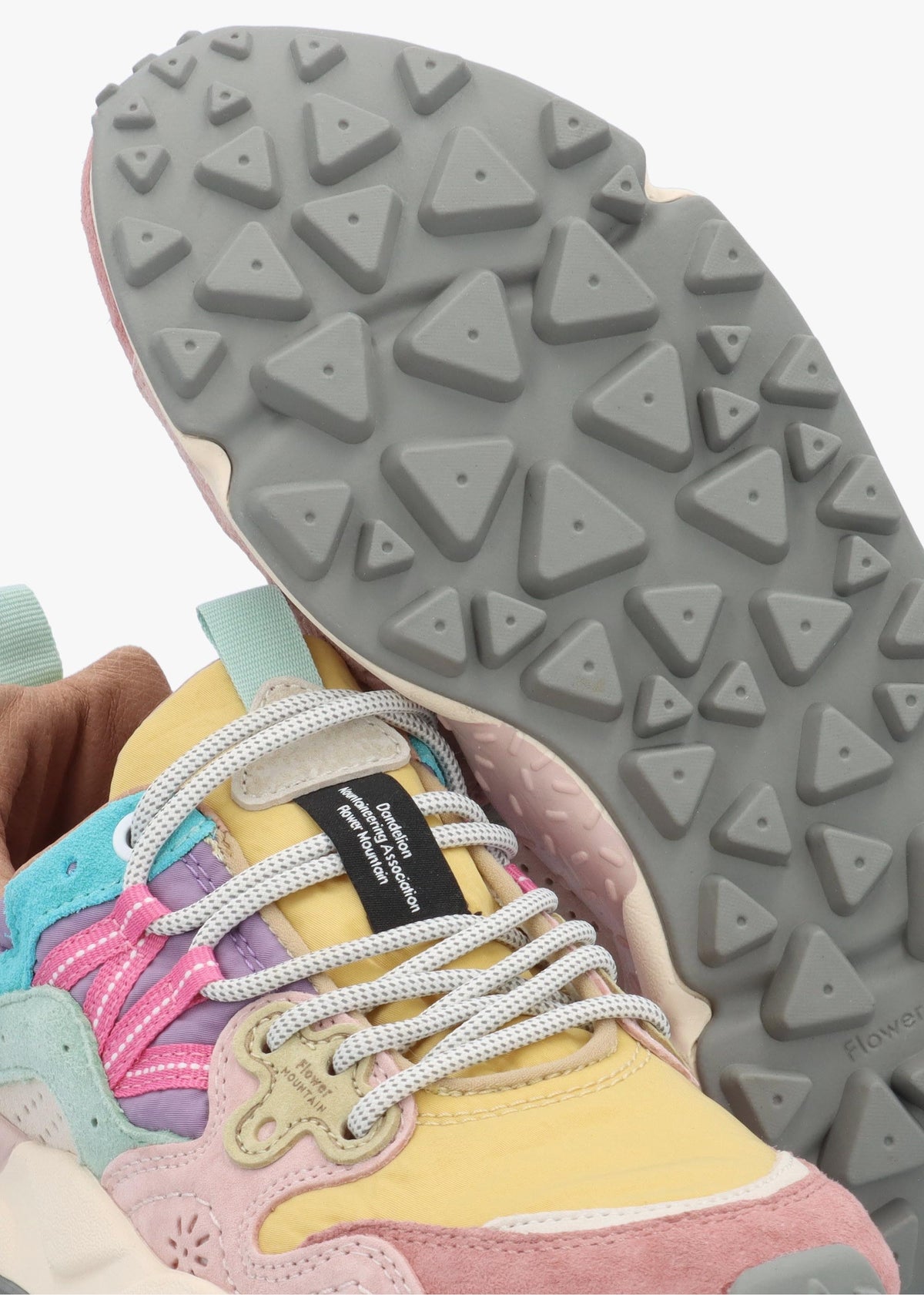 Women's Yamano 3 Pink Ocher Light Pink Suede & Nylon Trainers