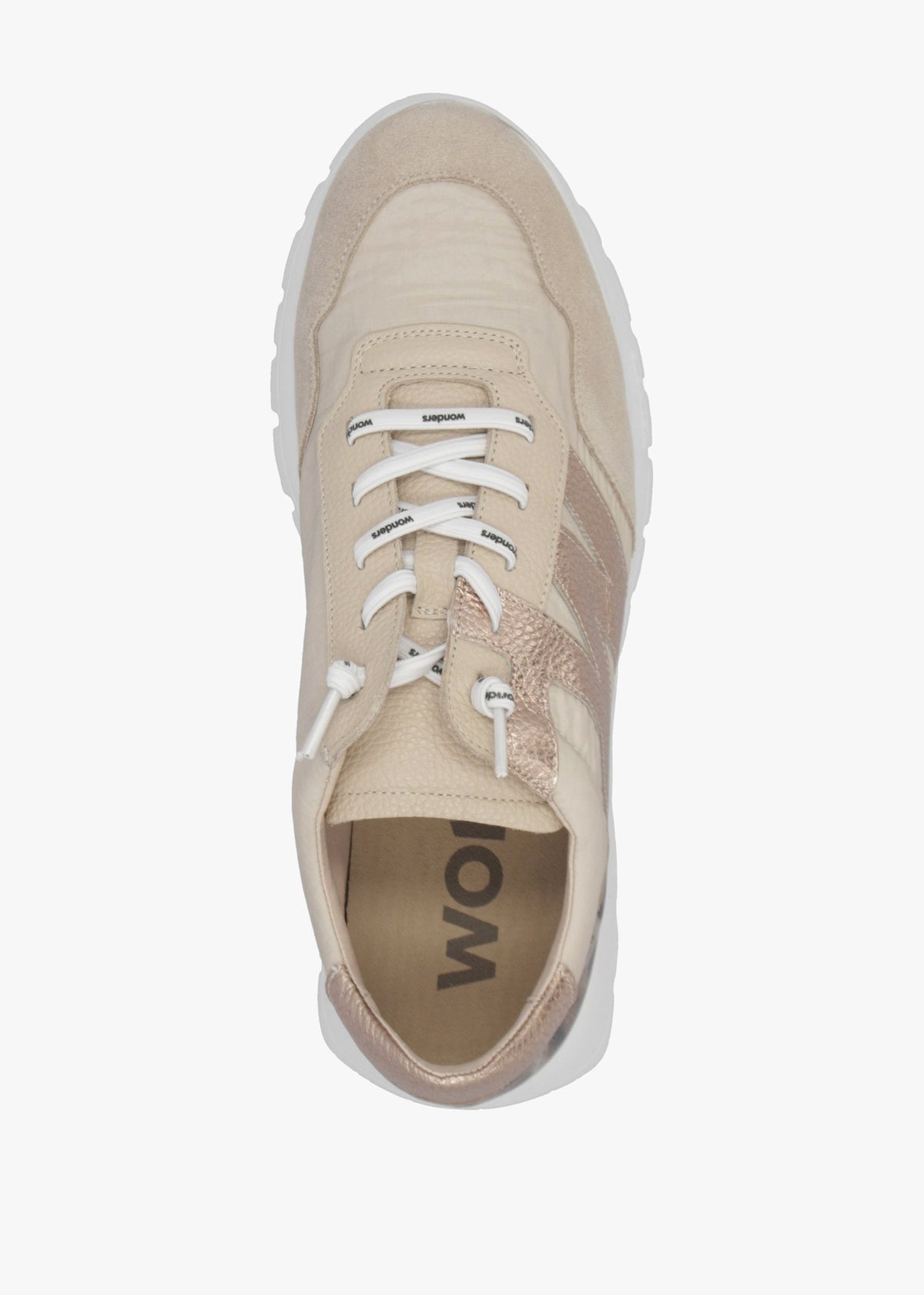 Odisei Beige Leopard Metallic Suede & Nylon Trainers