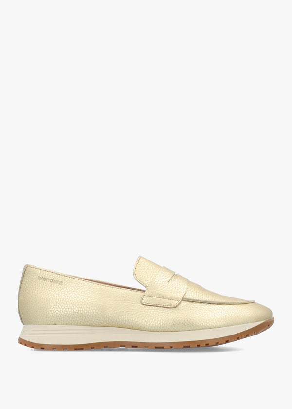 Towanda Platino Leather Loafers